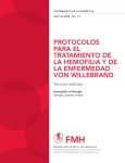 Protocolos para el tratamiento de la hemofilia y de la