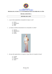 Modelo de Examen de Historia del Arte