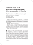 pdf Huellas de Hegel en el pensamiento latinoamericano. Sobre la