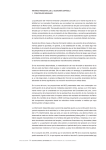 Informe trimestral de la economía española