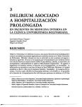 delirium asociado a hospitalizacion prolongada