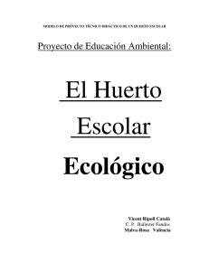 Proyecto de Educación Ambiental