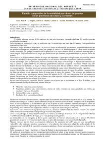 Estudio comparativo de la mortalidad por cáncer de pulmón en las