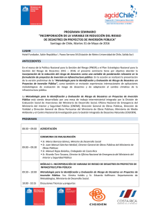 programa seminario "incorporación de la variable de