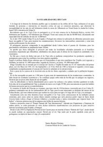 NAVEGABILIDAD DEL RÍO TAJO A lo largo de la historia los