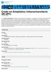 Grado en Estadística (interuniversitario UB-UPC)