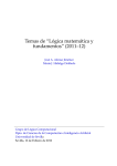 Temas de “Lógica matemática y fundamentos” (2011–12)