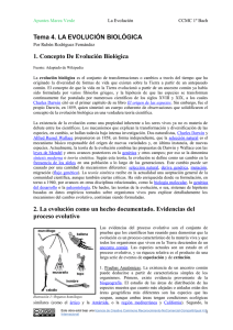 CCMC 4 Evolución Biológica_Apuntes 2014