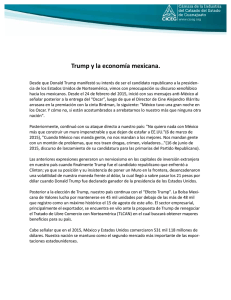Trump y la economía mexicana.