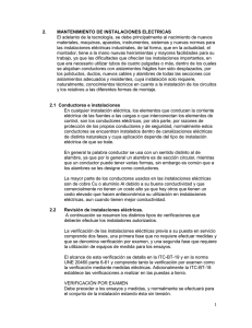 2. MANTENIMIENTO DE INSTALACIONES ELECTRICAS El