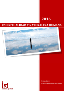 espiritualidad y naturaleza humana