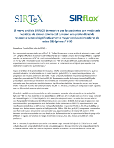 El nuevo análisis SIRFLOX demuestra que los pacientes con