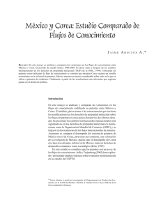 México y Corea: Estudio Comparado de Flujos de Conocimiento