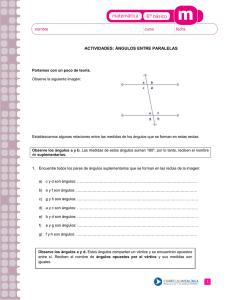 1 ACTIVIDADES: ÁNGULOS ENTRE PARALELAS