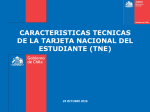 caracteristicas tecnicas de la tarjeta nacional del estudiante (tne)