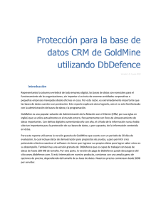 Protección para la base de datos CRM de GoldMine