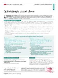 Quimioterapia para el cáncer