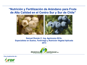 Nutrición y Fertilización del Arándano_2013 – Samuel Román