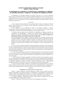 Decreto N° 32448 MP-MEIC-COMEX