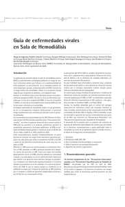 Guía de enfermedades virales en Sala de Hemodiálisis