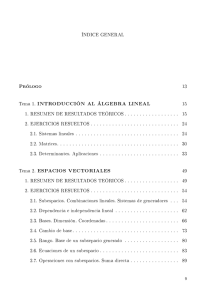 Prólogo Tema 1. INTRODUCCIÓN AL ÁLGEBRA LINEAL - e-UNED