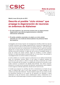 Nota de Prensa en Pdf - Instituto Cajal