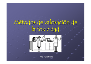 Métodos de valoración de la toxicidad