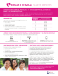 Breast and Cerivcal Cancer Services Client Fact Sheet