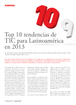 Top 10 tendencias de TIC para Latinoamérica en 2013