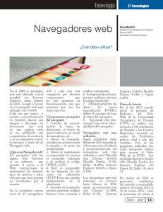 Navegadores web - Universidad Tecnológica de Panamá