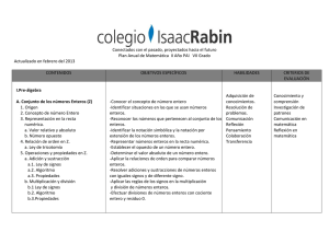 Conectados con el pasado, proyectados hacia el futuro Plan Anual