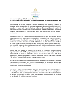 Para mejorar registro y calidad de estufas eficientes