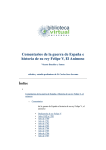 Comentarios de la guerra de España e historia de su rey Felipe V