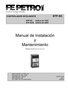 Manual de Instalación y Mantenimiento