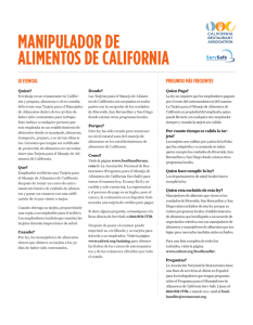 manipulador de alimentos de california