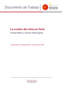 La cumbre del clima en París