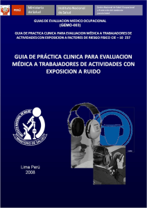 GEMO -003/Guías de Evaluación Médico Ocupacional