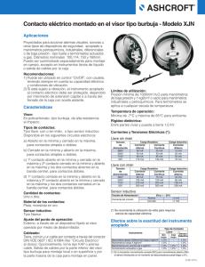Contacto eléctrico montado en el visor tipo burbuja