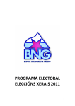 programa electoral eleccións xerais 2011