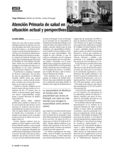 Atención Primaria de salud en Portugal: situación actual y