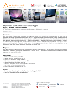 Diplomado con Certificación Oficial Apple