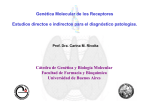 Genética Molecular de los Receptores Estudios directos e indirectos