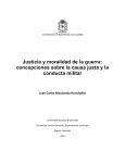 Justicia y moralidad de la guerra - Universidad Nacional de Colombia