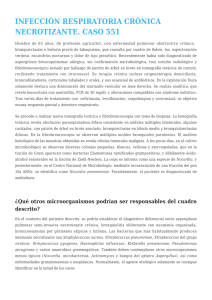 Infección respiratoria crónica necrotizante. Caso 551