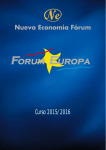 Curso 2015/2016 - Nueva Economía Fórum
