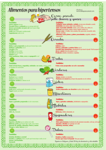 Alimentos para hipertensos