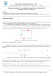 Respuesta natural ya una función escalón de un Circuito RC