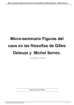 Micro-seminario Figuras del caos en las filosofías de Gilles Deleuze
