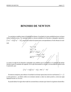 BINOMIO DE NEWTON