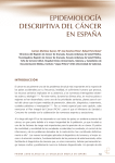 Epidemiología descriptiva del cáncer en España